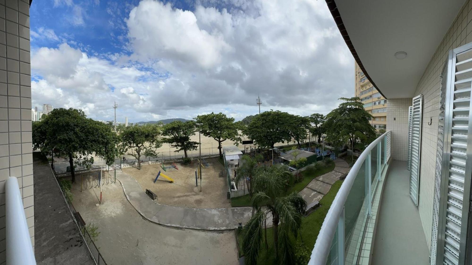 Ap Pe Na Areia Vista Parcial Mar Leilighet Santos  Eksteriør bilde