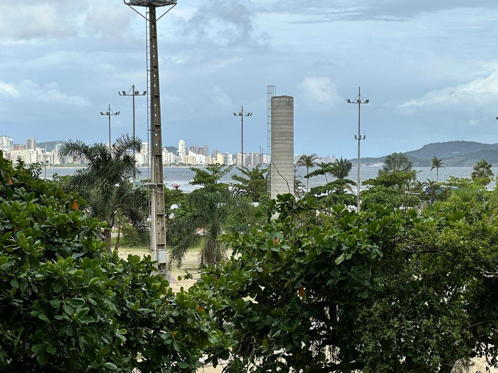 Ap Pe Na Areia Vista Parcial Mar Leilighet Santos  Eksteriør bilde