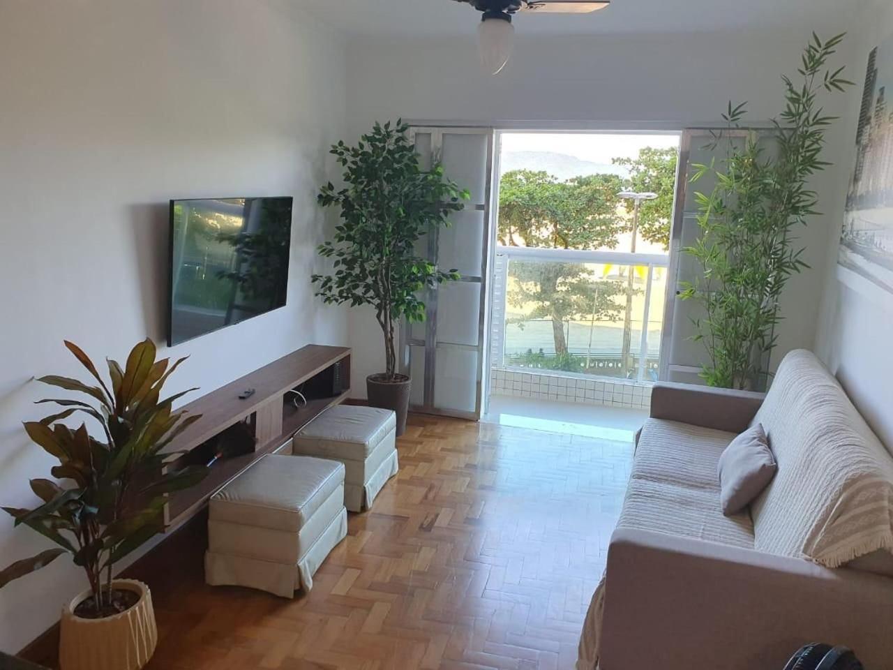 Ap Pe Na Areia Vista Parcial Mar Leilighet Santos  Eksteriør bilde