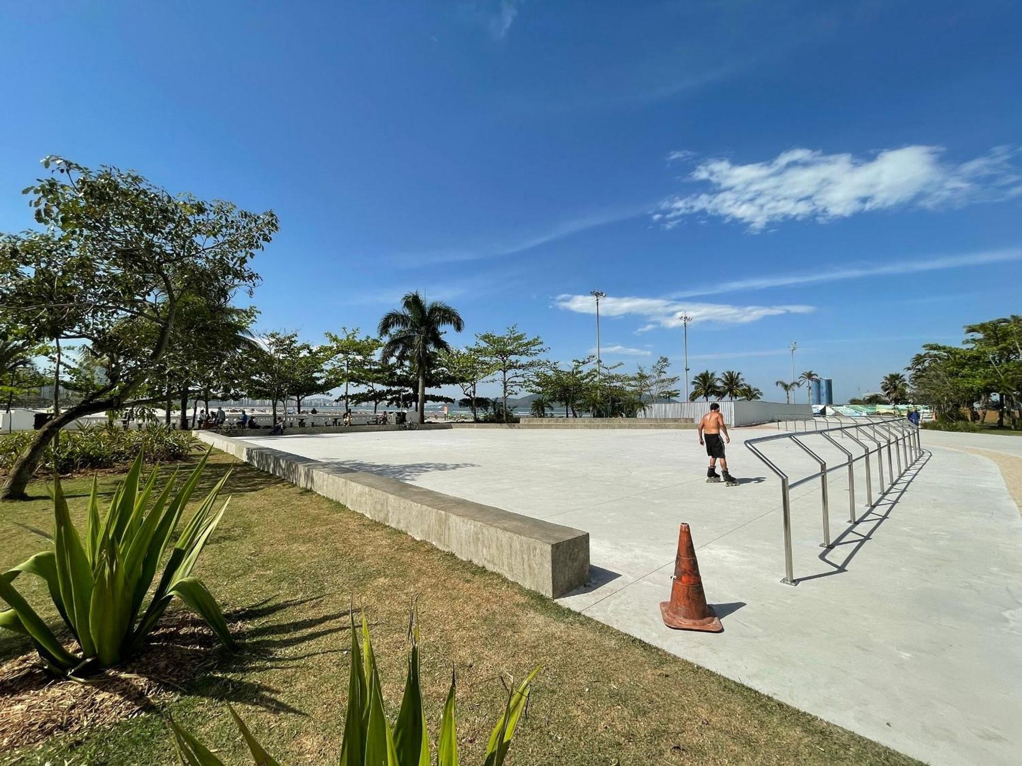 Ap Pe Na Areia Vista Parcial Mar Leilighet Santos  Eksteriør bilde