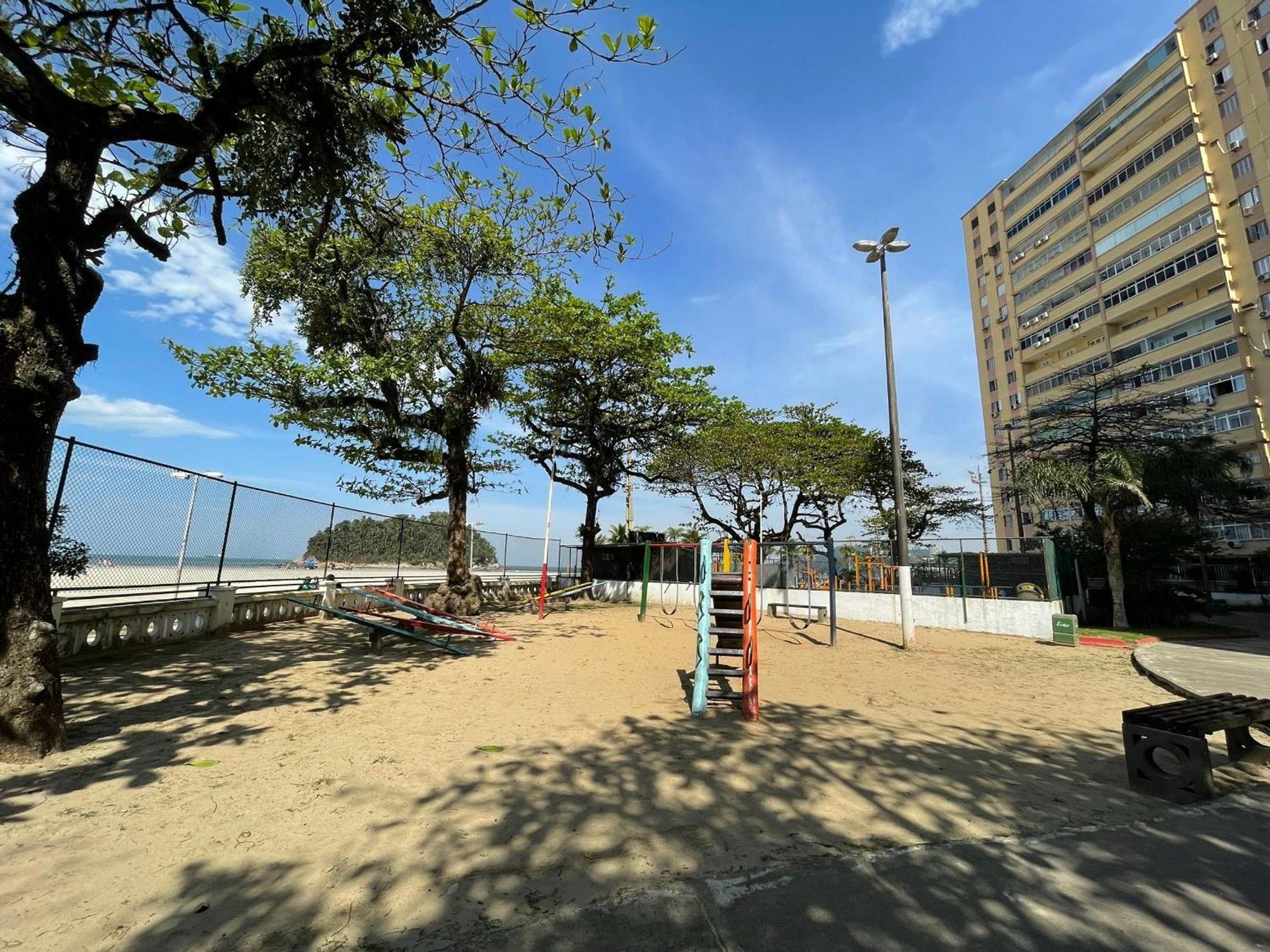 Ap Pe Na Areia Vista Parcial Mar Leilighet Santos  Eksteriør bilde